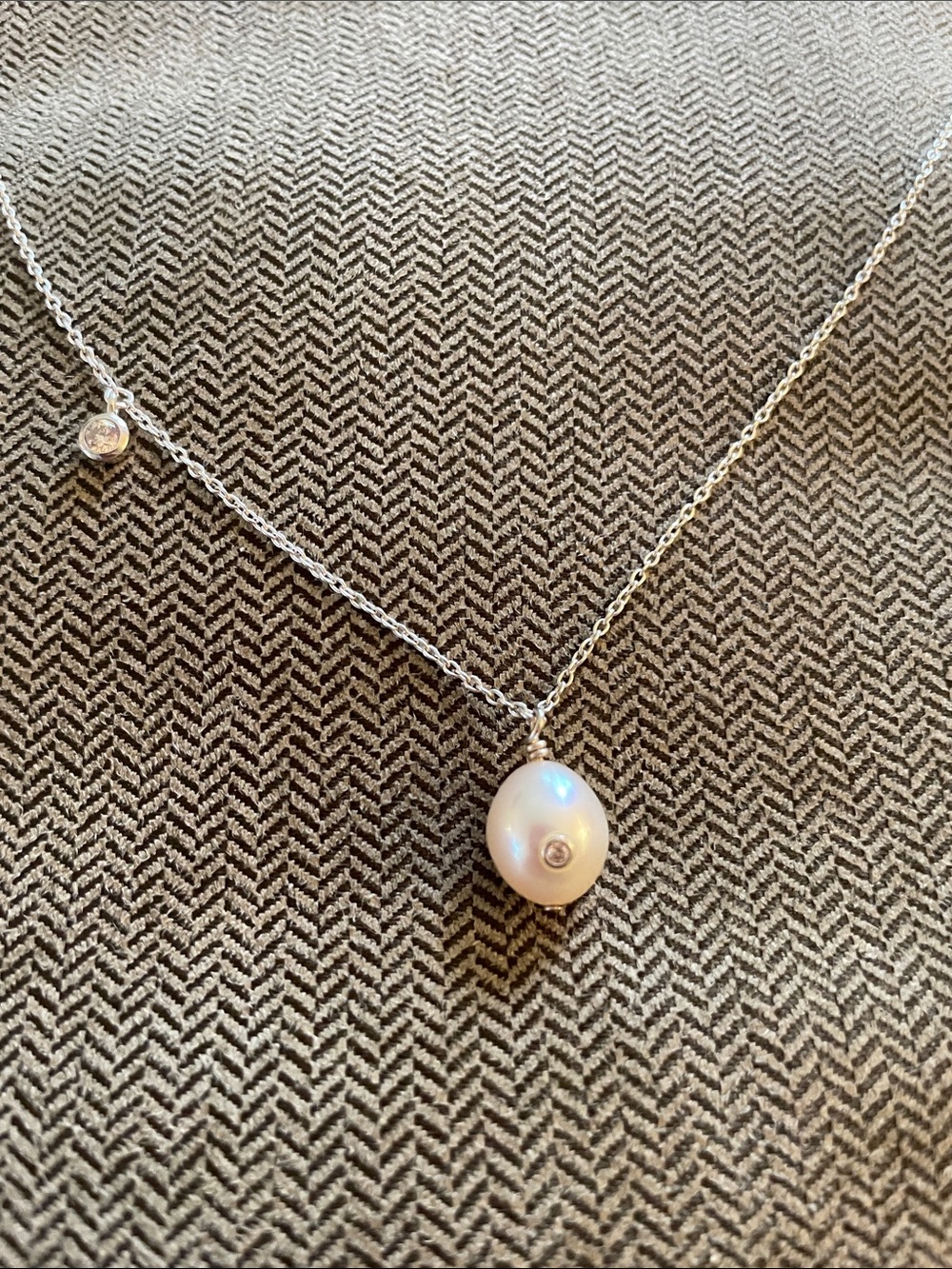 Silpada Sterling Silver Pearl Necklace